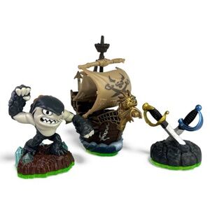 Skylanders Spyro's Adventure Pirate Seas Adventure Pack 2011 Lot Of 3-Read Disc-